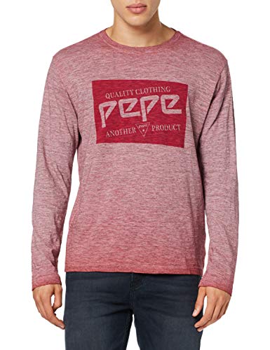 Pepe Jeans Jacob Camiseta, (Garnet 284), Medium para Hombre