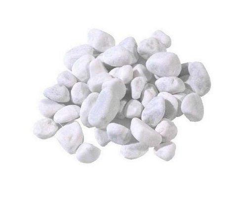 Piedras de mármol blanco de Carrara, para decoración de jardín, varios tamaños, saco de 1 kg