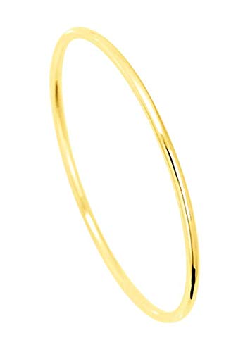 Pulsera Junco Oro 750 macizo marillo – Hilo redondo 1,5 mm Diámetro 60 mm