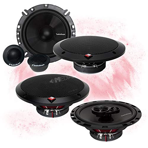 Rockford FOSGATE Front/Heck 16,5cm/165mm Auto Lautsprecher/Boxen/Speaker Komplett-Set kompatibel für Seat