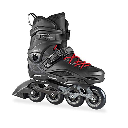 Rollerblade RB 80 Patín, Unisex Adulto, Negro/Blanco, 42