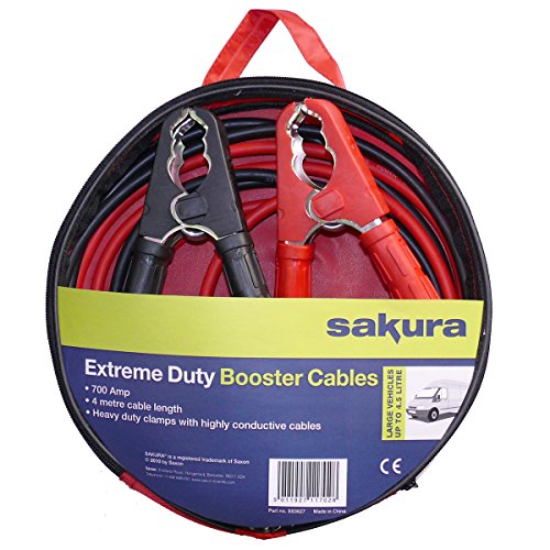 Sakura SS3627 Cable de Arranque, 700 Amp 4 metres