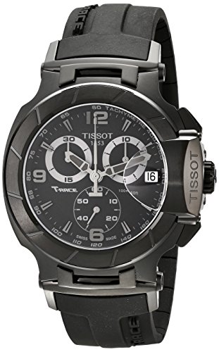 Tissot T048417370 - Reloj de Caballero de Cuarzo, Correa de Goma Color Negro