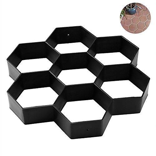 TOOGOO Molde de pavimentadora de concreto para Fbricar DIY piedra de paseo de Patio Molde reutilizable para fabricar patio 30 * 30 cm