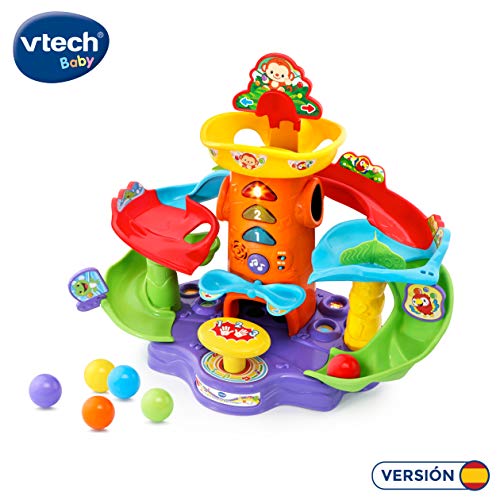 VTech-80-505422 Tobogán de Bolas Locas Electrónico Interactivo P, Color Verde (80-505422)