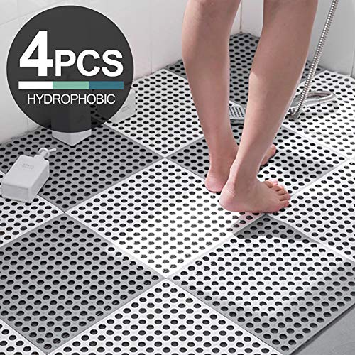 Z·Bling Alfombrilla de Ducha 30 cm x 30 cm – Alfombrilla Antideslizante para la Ducha con Agarre Extra Fuerte – sin BPA –Alfombrilla de Ducha PVC Inodoro