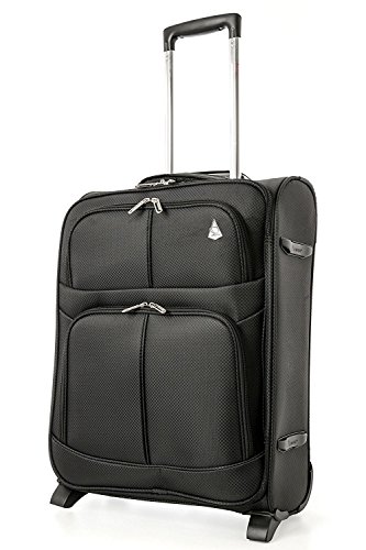 Aerolite 55x40x20 Tamaño Máximo de Ryanair y Vueling Trolley Maleta Equipaje de Mano Cabina Ligera con 2 Ruedas, Ampliable a 55x40x23cm para Lufthansa, Norwegian, Eurowings, Turkish Airlines y más