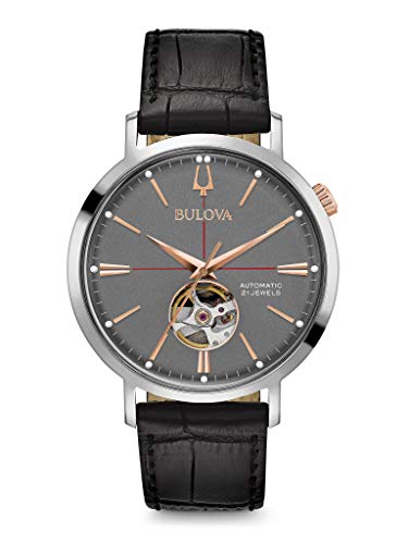 Bulova Reloj Analógico con Correa en Cuero 98A187