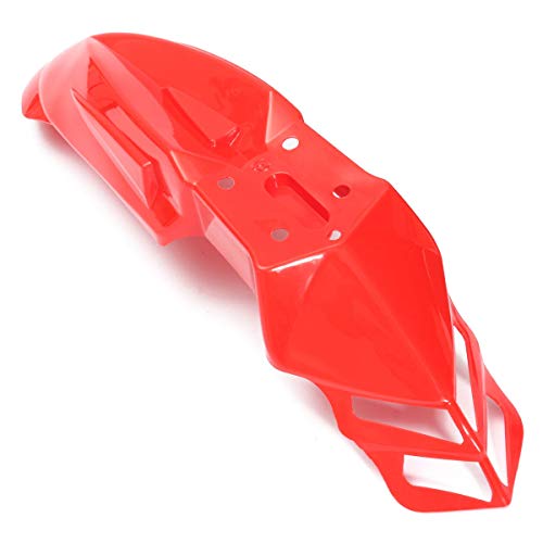 C-FUNN Guardabarros Delantero De Motocicleta Universal para Honda Yamaha Kawasaki Suzuki - Rojo