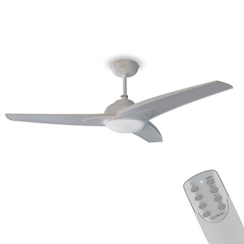 Cecotec Ventilador de Techo ForceSilence Aero 460. Mando a Distancia, Luz, 106 cm de Diámetro, 3 Aspas, 3 Velocidades, Función Invierno, 55W