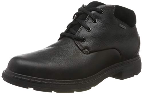 Clarks Un Tread UpGTX, Botas clásicas. para Hombre, Piel Negra Negra, 40 EU