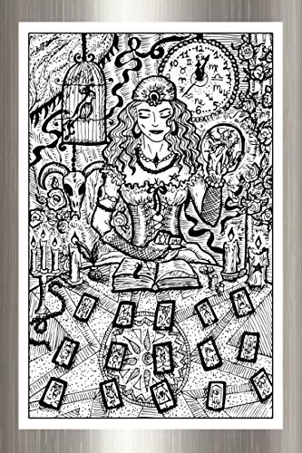 Diario Del Tarot: Cuaderno para practicantes de cartomancia: 6x9 ",Bullet Journal,200 Páginas,Cartas del tarot,Videntes,Mediums,tirada de una carta, ... brillante y blanda,Diario Espiritual