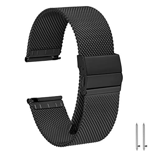 EONPOW Correas para Relojes Correa de Reloj de Acero Inoxidable Mesh