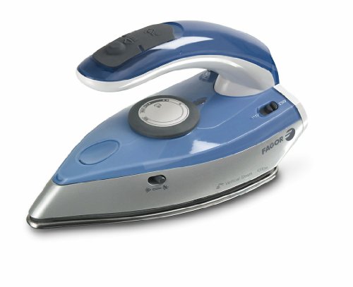 Fagor PLV-150 Plancha de Viaje, 1100 W, 0 Decibeles, Acero Inoxidable, Azul, Gris