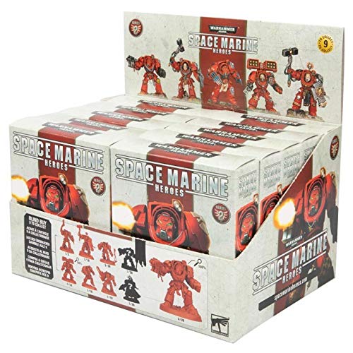Games WorkShop GAWSMH-02-D Warhammer: Space Marine Heroes – Serie 2 Blind Buy Collectable (10pc CDU) Figura 40000-Space Figurine
