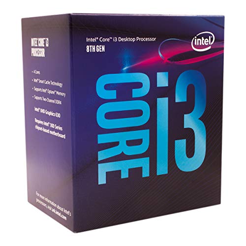 Intel Core i3-8100 3.6GHz 6MB Smart Cache Caja - Procesador (3,6 GHz, PC, 14 NM, i3-8100, 8 GT/s, 64 bits)