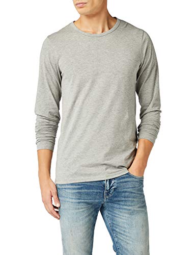 Jack & Jones Storm Sweat - Camiseta de manga larga con cuello redondo para hombre, Grau (LIGHT GREY MELANGE JJ LIGHT GREY MELANGE), 52