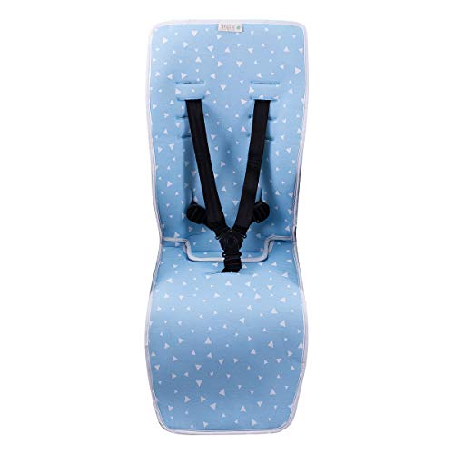 JANABEBE Colchoneta para Joolz y Baby Jogger City Mini (Blue Sparkles)