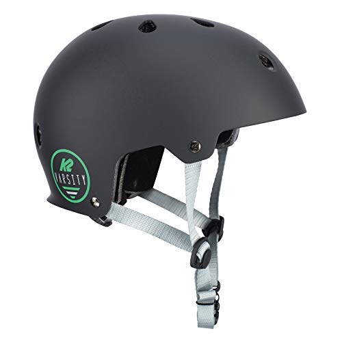 K2 Varsity - Casco para Patines en línea, Color Negro, Primavera/Verano, Unisex Adulto, Color Negro, tamaño M (55-58cm)