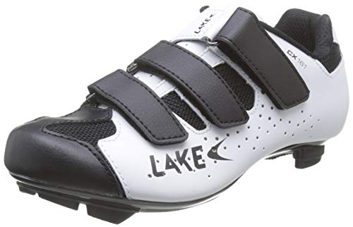 Lake CX161 - Zapatos de Carretera, Color Blanco y Negro, Talla 41 EU