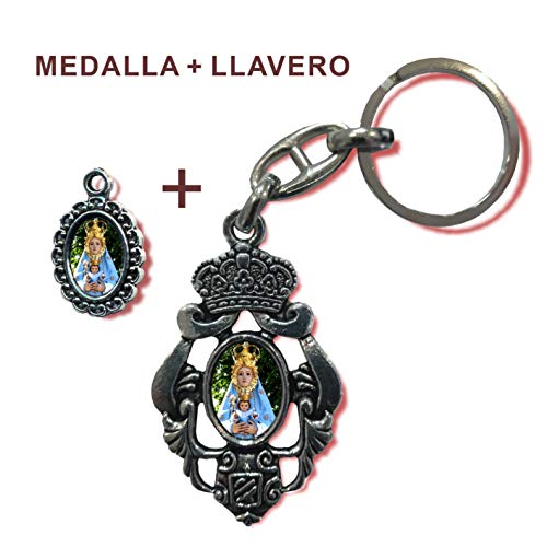 Llavero + Medalla Virgen de Belén de Almansa (Albacete)