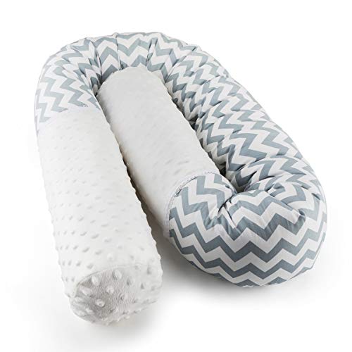 Luchild Parachoques de Cuna de Serpiente de Bebé - 100% Algodón Protector de Cabeza Parachoques Ropa de Cama de Guardería Parachoques Protección Interior para Cuna -2m