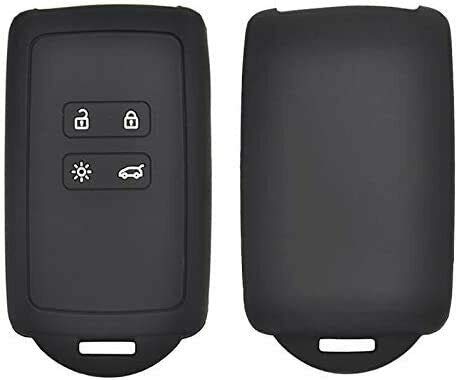 Nordecco - Funda protectora de silicona de alta calidad compatible con Dacia Renanult 4 botones Smart Keyless Card Remote se adapta a los modelos 2016-20 Kadjar Koleos Megane Captur Dancia