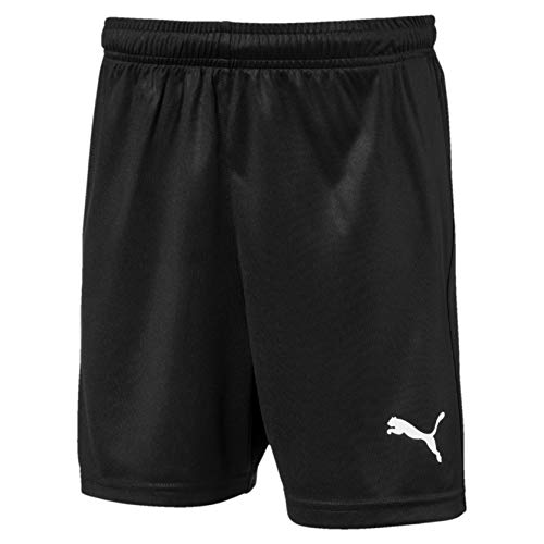 PUMA Liga Shorts Core Jr Pantalones Cortos de Fútbol, Unisex Niños, Negro (Black/White), 152