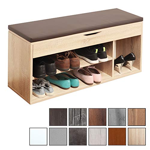 RICOO WM034-ES-A Banco Zapatero 104x49x30cm Armario Interior con