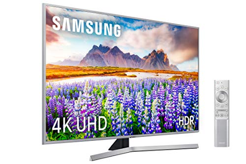 Samsung 43RU7475 2019 - Smart TV 4K UHD de 43", Wide Viewing Angle, HDR (HDR10+), Procesador 4K, Diseño Metálico, Premium One Remote, Apple TV y compatible con Alexa