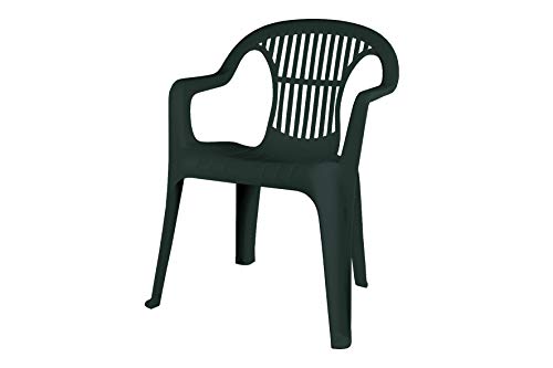 Silla Monobloc respaldo bajo Verde