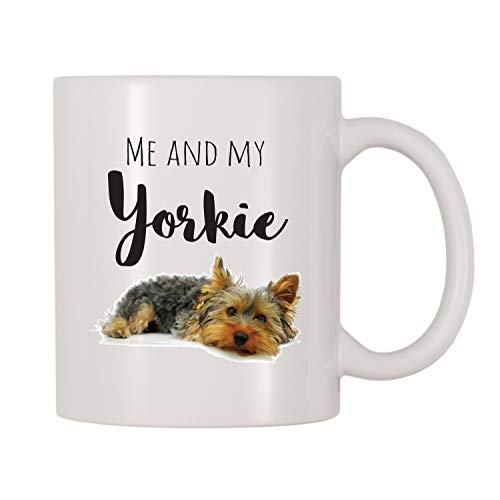 Taza Me and My Yorkie para perro, mascota, Yorkshire Terrier, Yorkie, cachorro, temática canina, regalo para los amantes de los animales