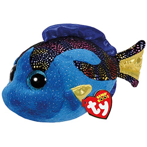 Ty Beanie Boos Aqua-Pez Azul 15 cm (37243TY), 3 a&ntildeos (United Labels Ibérica