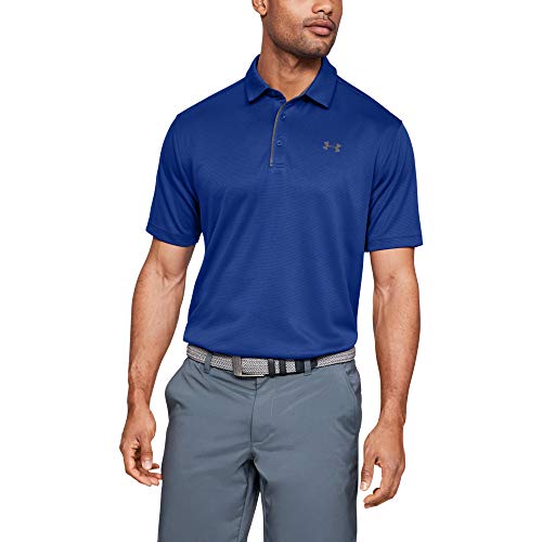 Under Armour Tech Polo, Hombre, Azul (Royal/Graphite 400), M