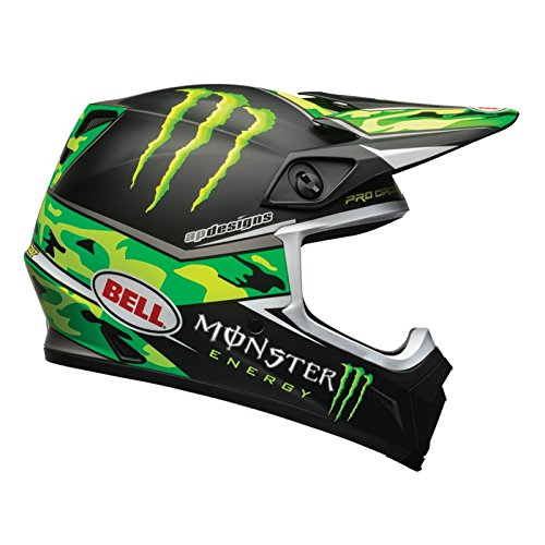 Bell Helmets MX 2017 MX-9 Mips Casco para adulto, Pro Circuit Monster Camo Réplica, Talla 2XL