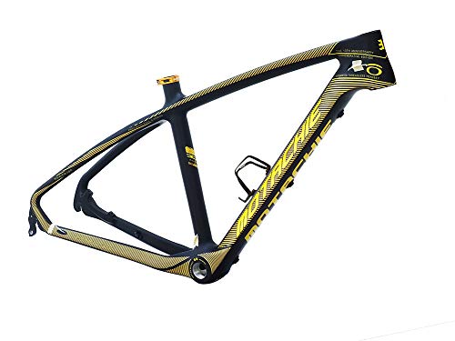 BIKECO Cuadro de Bicicleta de montaña de Fibra de Carbono Cuadro MTB Ligero de Carbono Completo Cuadro de Bicicleta de montaña 26er MTB Cuadro de Bicicleta Negro Mate Cable de enrutamiento Interno