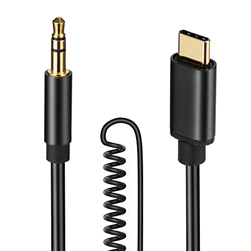 Cable de Audio AUX Tipo C a 3.5 mm para Automóvil, Parlante, Auriculares, Huawei Mate 20, 20 Pro, Samsung Galaxy S8 y más Dispositivos USB C Compatibles con el Equipo Estéreo Doméstico, 1.4m