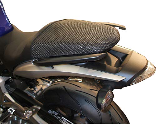 Cubierta TRIBOSEAT para Asiento Antideslizante Accesorio Personalizado Negro Compatible con Honda Hornet CB600F (2007-2010)