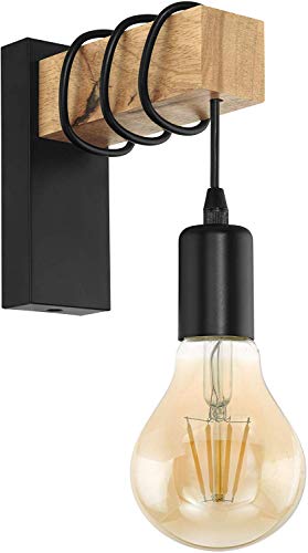 EGLO Townshend 95499 - Lámpara colgante de madera (E27, 6 luces)