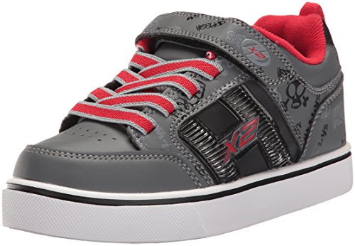 Heelys X2, Zapatillas Unisex niños, (Black/Grey/Red), 32 EU