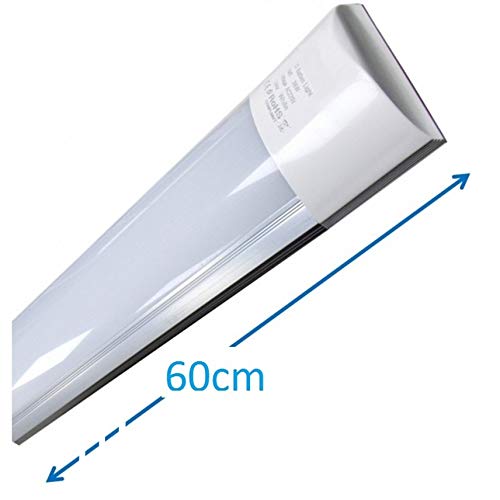 Luminaria LED de Superficie 60 cm, 20w, Color Blanco Frío (6500K). Directa y sin parpadeos. 18w. (60cm)