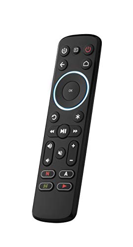 Mando a distancia universal para streaming One For All - Controla hasta 3 dispositivos: cajas de streaming (Roku, Apple TV, entre otras) TV y barras de sonido - Función de aprendizaje - Negro – URC793