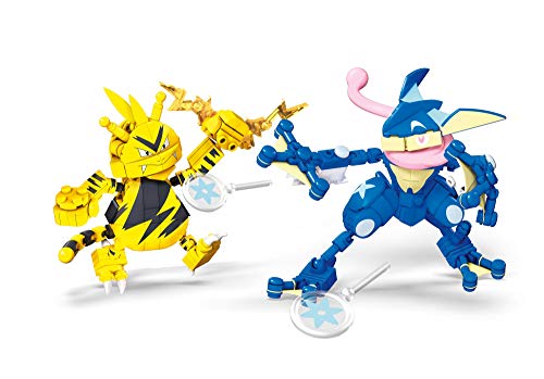 Mattel - Mega Construx Pokemon figuras Greninja vs. Electabuzz juguete niños + 6 años ( GFV84)