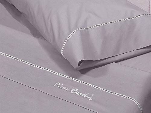 Pierre Cardin Juego de sábanas Arcadia 150 Color Malva, Algodón, Cama 150 cm