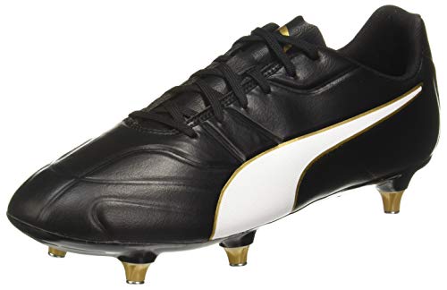 Puma Classico C II SG, Zapatillas de Fútbol para Hombre, Negro Black White-Gold, 42 EU