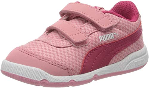 PUMA STEPFLEEX 2 Mesh VE V INF, Zapatillas Unisex niños, Rosa (Peony/Bright Rose White), 27 EU