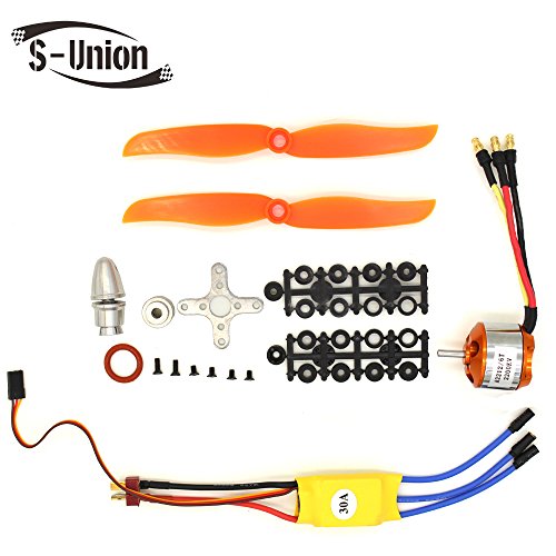 S-Union Nuevo reemplazo 30A ESC + RC 2200KV A2212 / 6T Motor sin escobillas Utilizado para helicóptero RC Plane (con Pulpa macroporosa y Pulpa de Orificios)