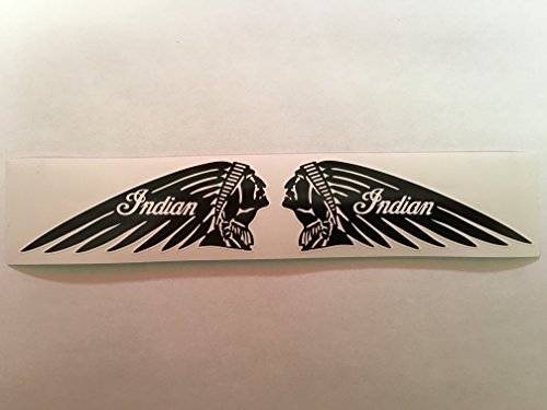 SBD Decals 2 Indian Motorcycle Die Cut Adhesivos Negro Blanco de la Frontera w