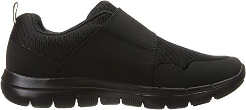 Skechers 52183, Zapatillas con Velcro Hombre, Negro, 43 EU