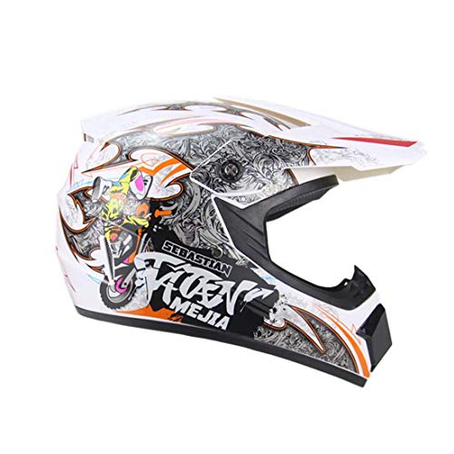 SPFTOY Fuera de Carretera de la Motocicleta de Motocross Adulto Casco ATV Dirt Bike Downhill MTB DH compite con el Casco Casco Cross Moto Capacetes,A2,S